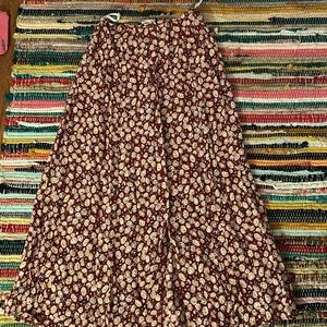 Vintage floral long skirt - Wrapper USA